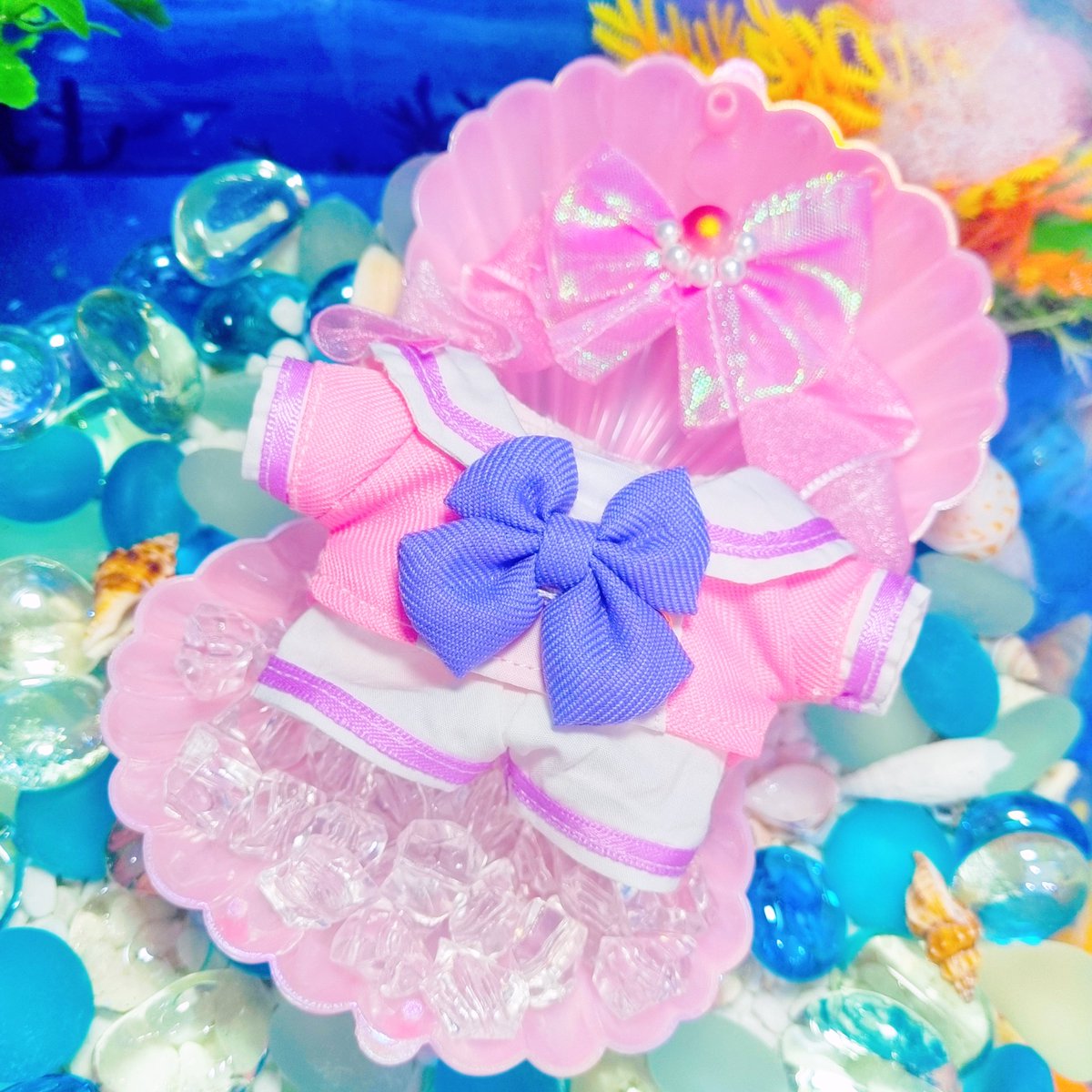 ୨୧･･････････････････୨୧
   スカウト!ベストショット
                姫宮桃李
     🍑桃色のうたかた🫧
୨୧･･････････････････୨୧

いつぬいサイズの服を制作しました💕

#いつぬいが見られるタグ
#あんスタ手芸部
#瑠璃作業