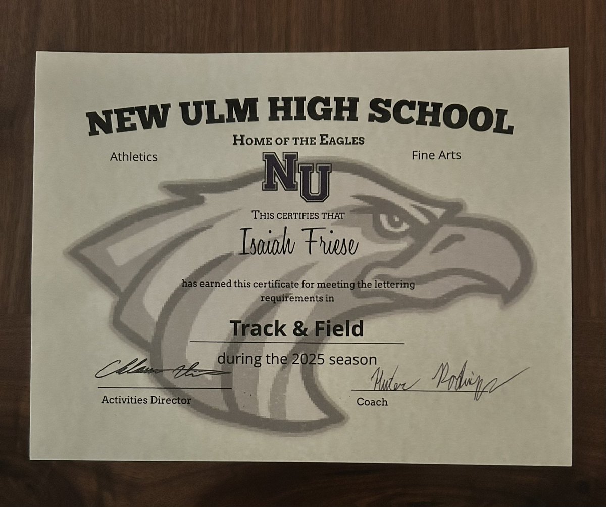 Finished up a great year of track and field with a letter!