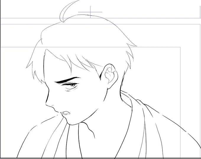 ペン入れの時、ワンストロークで描いた方がいいのかという話をフォロワさんとした時
自分は下書きから正しいと思われるラインを先に太めの線でちょんちょん拾ってから隙間を細い線で埋めてくと説明したんだけど
こんな感じですという絵
ワンストロークのが早くて綺麗だと思うけど自分はこれが描きやす 