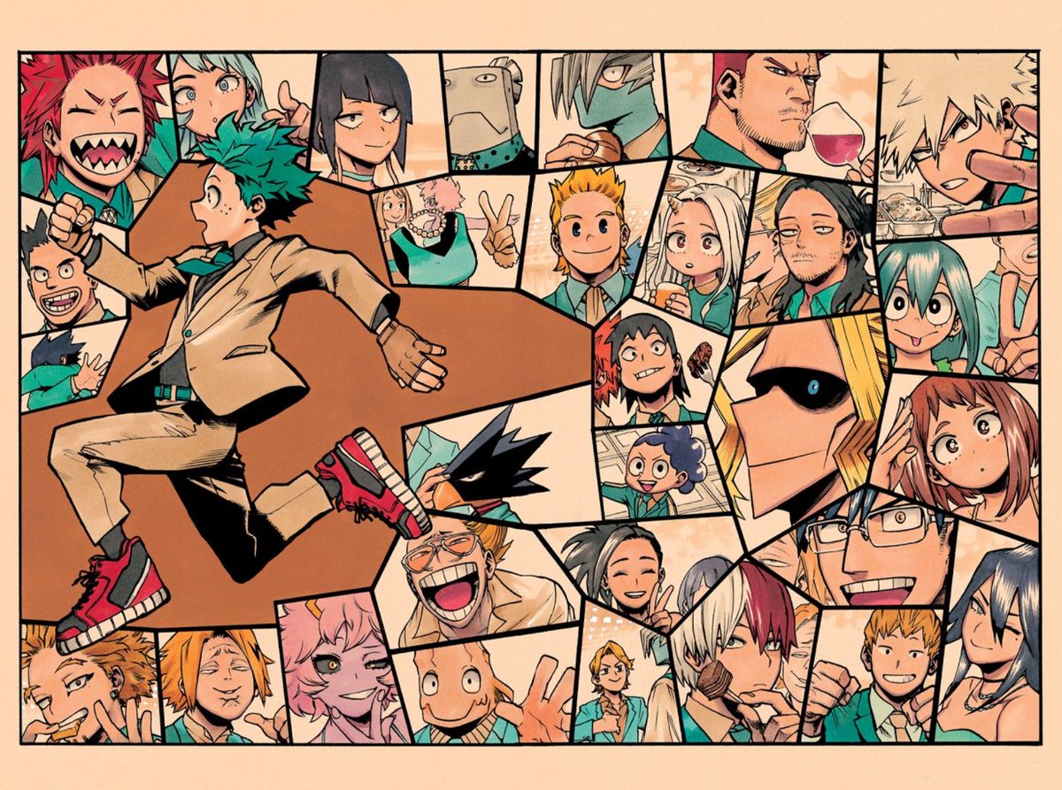 puppyshimas's tweet image. hori just confirmed that midoriya took all these pictures …. he was the camera man 🥺😭🫶🏽 it explains the different poses and faces each character made