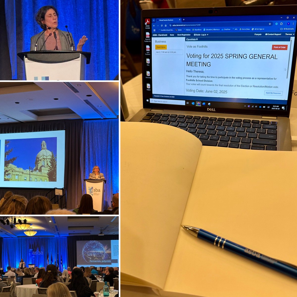 That’s a wrap on another Spring General Meeting for <a href="/ABSchoolBoards/">ASBA</a>! 👏 Grateful to everyone working behind the scenes to make it all happen.
Looking ahead to our final Zone 5 meeting this Friday as the school year winds down. Hard to believe it’s already June!#asbaSGM2025