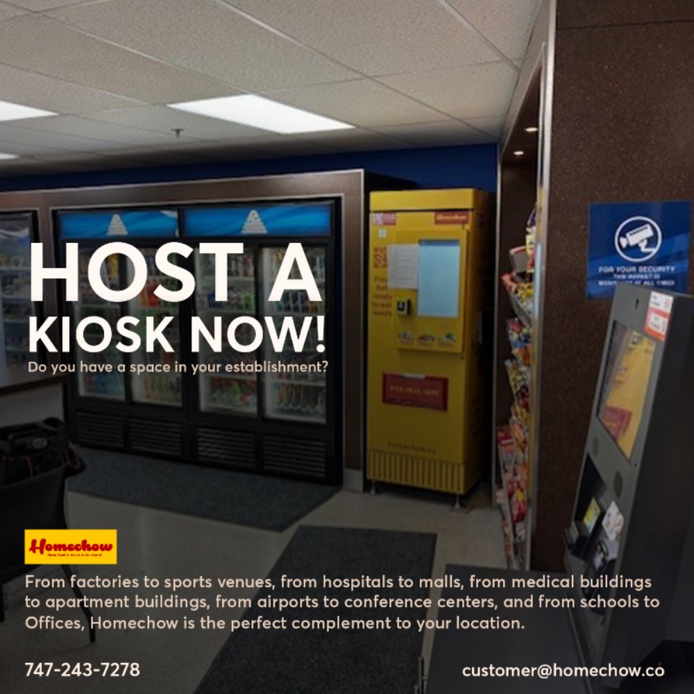 Got 3.2 sq. ft.? Turn it into a hot spot 🍽️🔥
No kitchen. No staff. Just chef-prepared meals, anytime.
Homechow kiosks = hands-free value for your space.
Let’s talk. #Homechow #SmartSpaces #PropertyPerks"