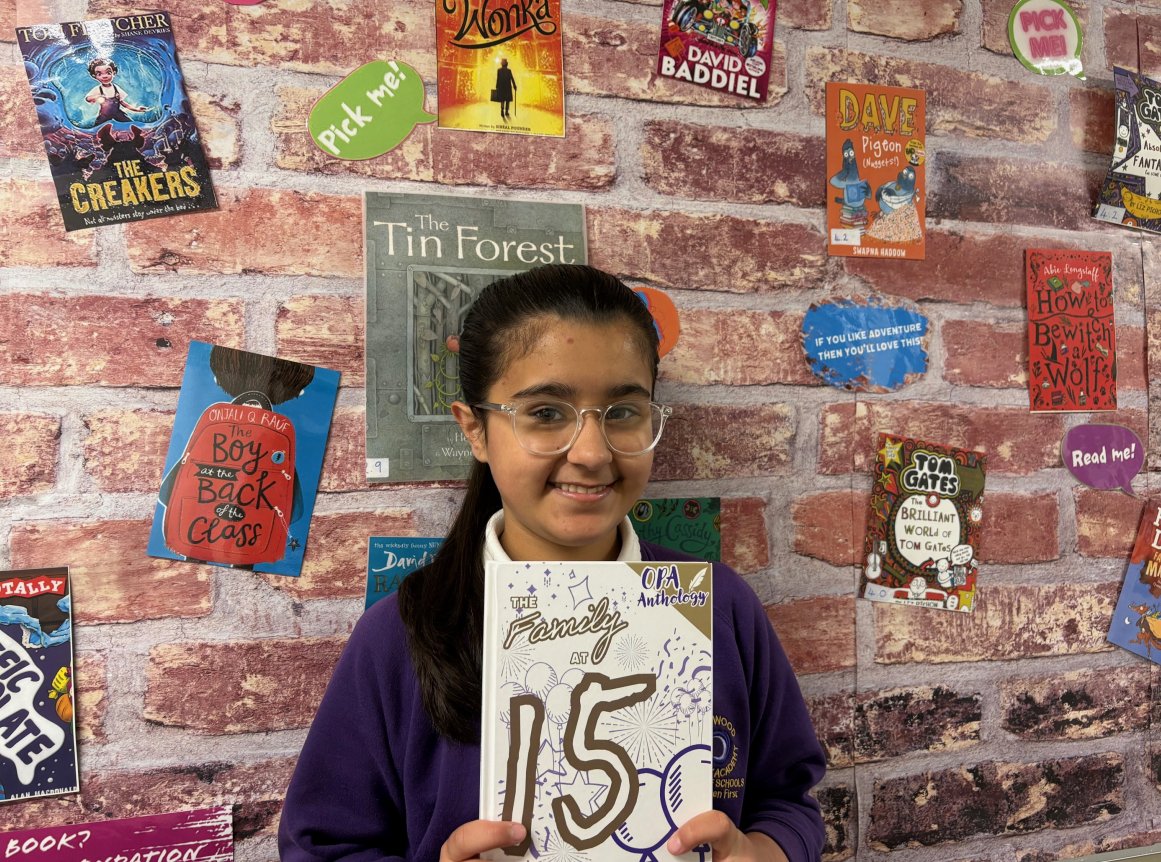 Nadia, our Reading Ambassador, has been handing out the new anthologies 2025. A collection of written pieces for children to enjoy reading, written by talented writers from across the Outwood Primary Academies.