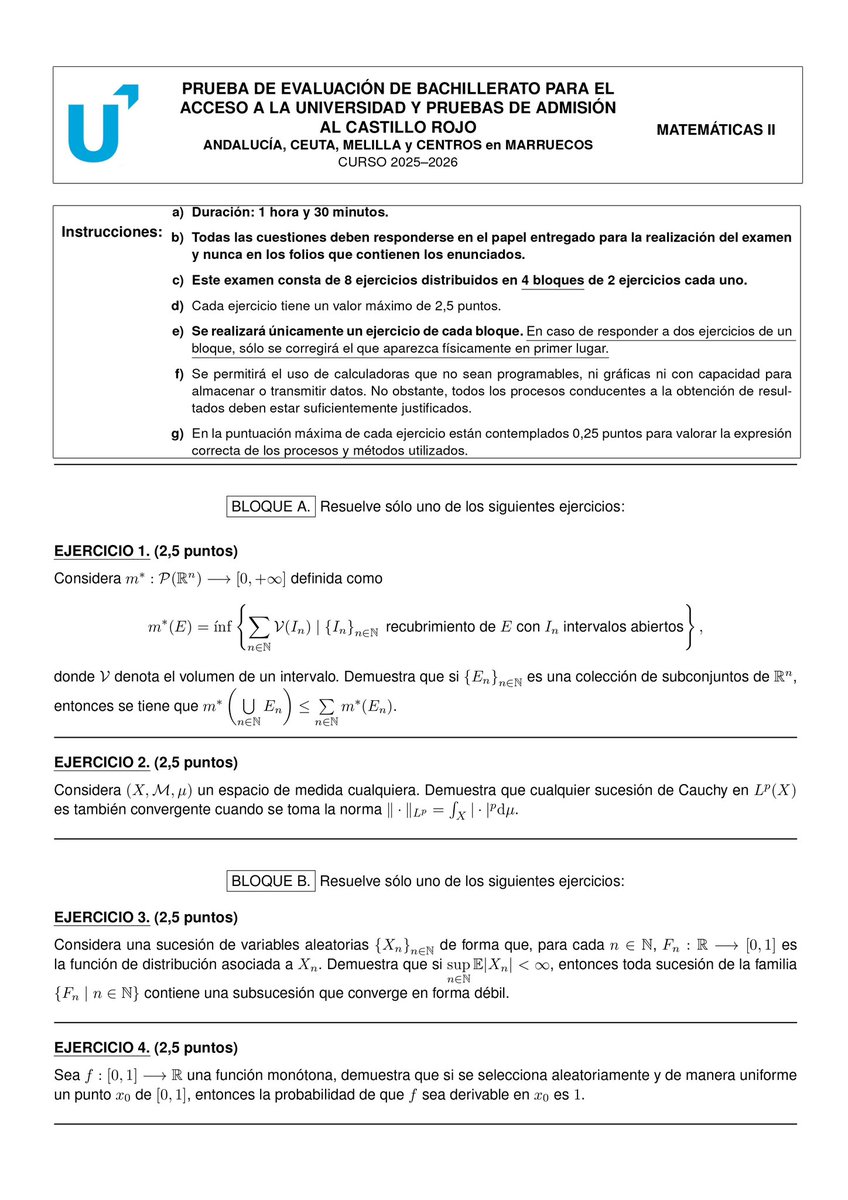 pepemg_01's tweet photo. Este año no creo que pueda haber muchas quejas con el examen de Matemáticas en Andalucía, y encima puedes elegir. Pero bueno, a la gente le gusta enfadarse. https://t.co/pfMYeopAUs