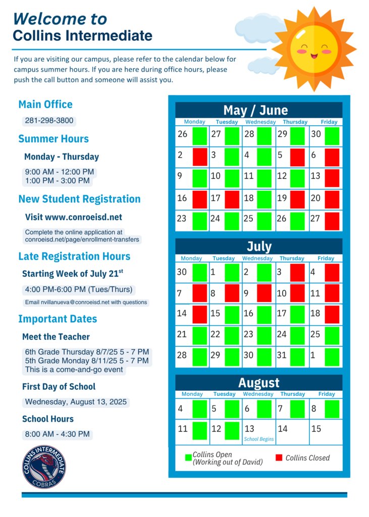 Collins Intermediate, Conroe ISD tweet media