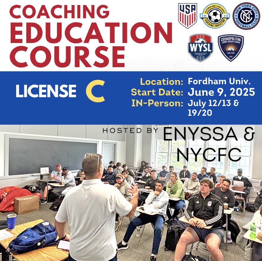 Register at wyslsoccer.org for this C Course!