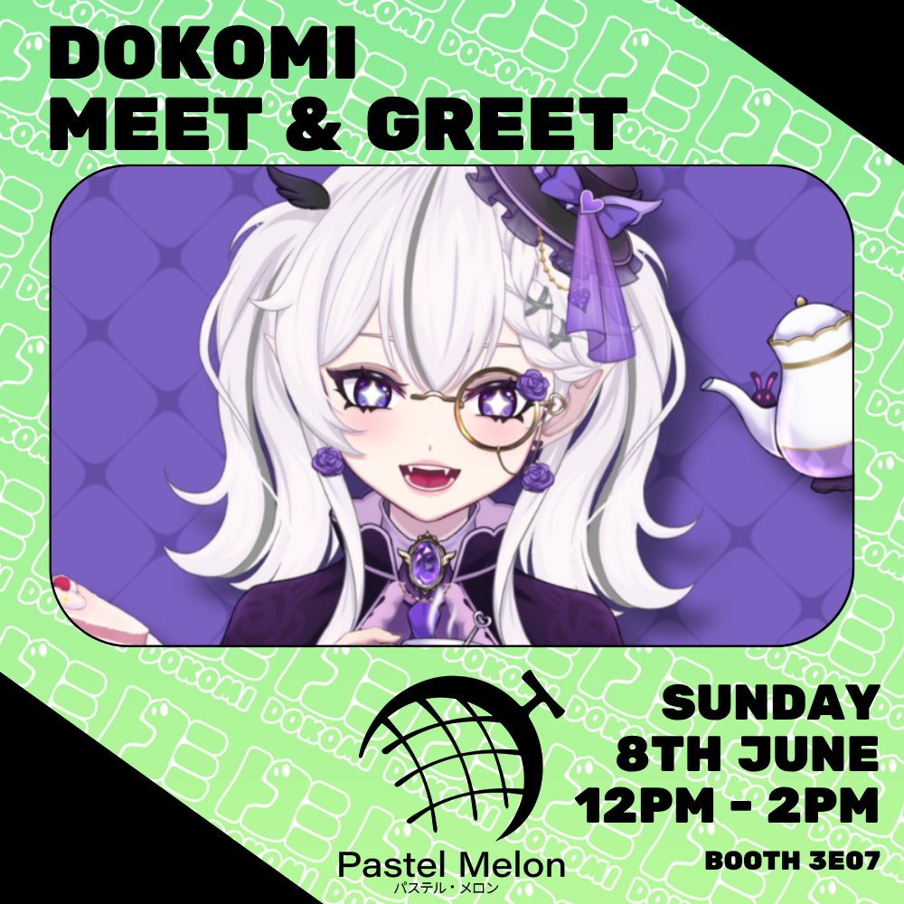 Valentia Seeker (@valentiaseeker) on Twitter photo 【MEET & GREET ANNOUNCEMENT!!】
I'll be at #Dokomi this week at the wonderful <a href="/PastelMelonPM/">Pastel Melon DOKOMI 3E07</a> booth! 🍈
I'd love to see some of you and talk tea or Trails!! 🤍🫖 ᯓ★
📅 SUNDAY 8TH JUNE → 12PM - 2PM LOCAL TIME
📍 BOOTH → 3E07
#Dokomi2025 #VTuber #ENVTuber 【MEET & GREET ANNOUNCEMENT!!】
I'll be at #Dokomi this week at the wonderful <a href="/PastelMelonPM/">Pastel Melon DOKOMI 3E07</a> booth! 🍈
I'd love to see some of you and talk tea or Trails!! 🤍🫖 ᯓ★
📅 SUNDAY 8TH JUNE → 12PM - 2PM LOCAL TIME
📍 BOOTH → 3E07
#Dokomi2025 #VTuber #ENVTuber
