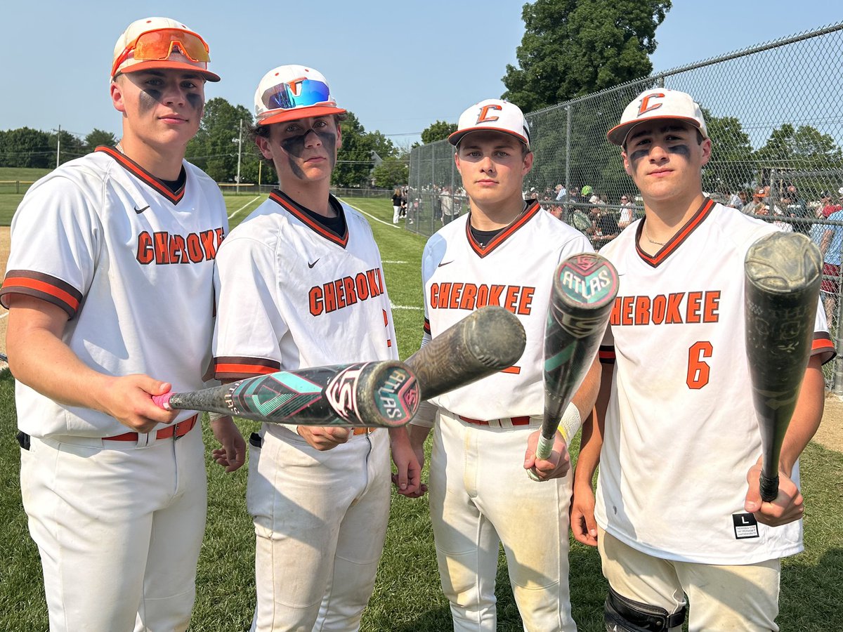 Kevin Minnick ⚾️🐶⚾️🐶⚾️ (@kminnicksports) on Twitter photo Cherokee was locked in at the plate - Brett Chiesa, Brett Jackson, Jason Brown, Mason Kelleher each hit home runs, combined for 10 RBIs overall. Story in a bit. Stay tuned
<a href="/ChiefsAthletics/">Cherokee Chief</a> <a href="/Chsbaseboost/">Cherokee Baseball Booster Club</a> <a href="/Cherokee_HS/">Always_a_Chief</a> <a href="/SouthCoaches/">South Jersey Baseball Coaches Assocation</a> Cherokee was locked in at the plate - Brett Chiesa, Brett Jackson, Jason Brown, Mason Kelleher each hit home runs, combined for 10 RBIs overall. Story in a bit. Stay tuned
<a href="/ChiefsAthletics/">Cherokee Chief</a> <a href="/Chsbaseboost/">Cherokee Baseball Booster Club</a> <a href="/Cherokee_HS/">Always_a_Chief</a> <a href="/SouthCoaches/">South Jersey Baseball Coaches Assocation</a>