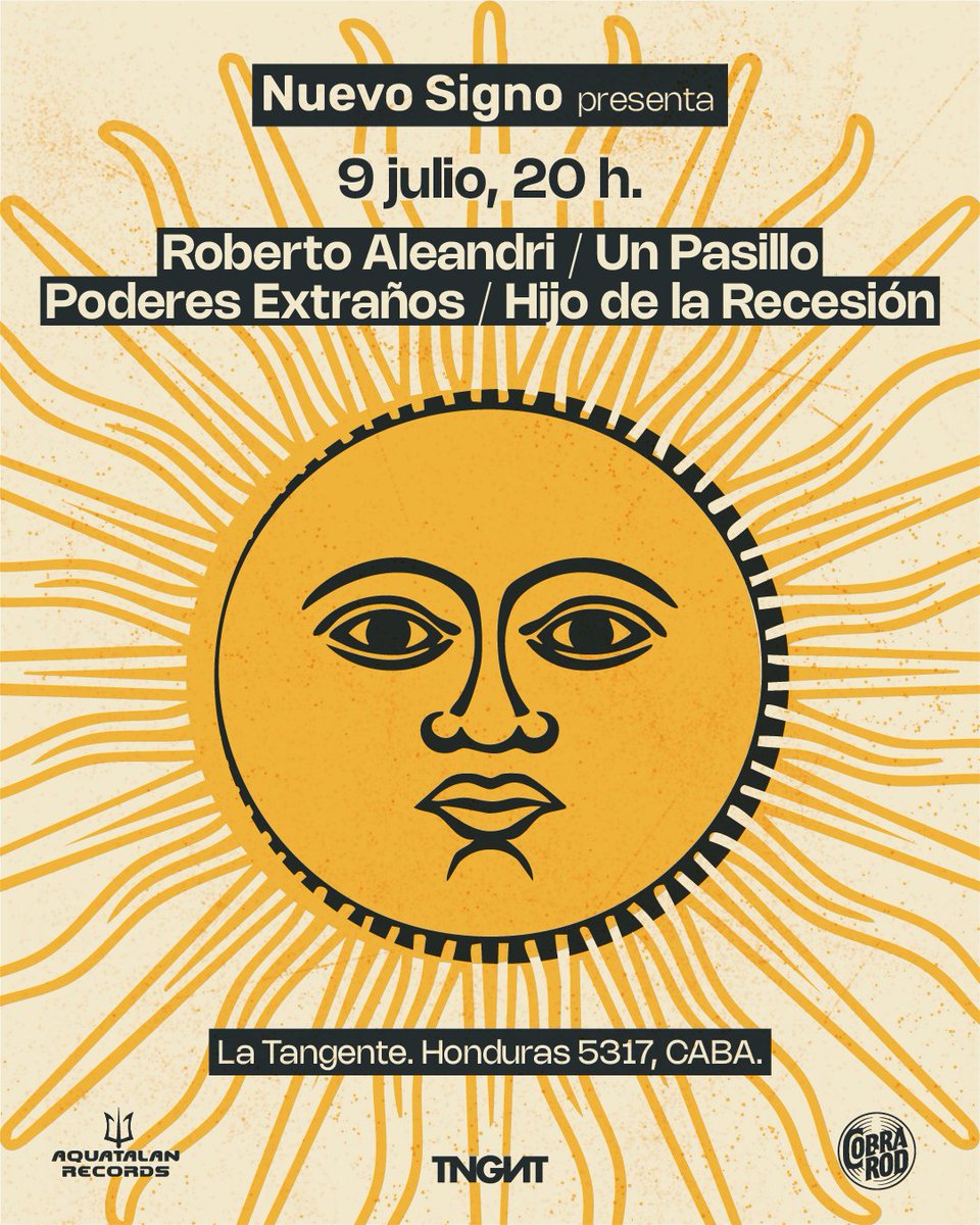 Un sello, una editorial, una constelación en expansión. Nuevo Signo presenta su primer showcase: una muestra en vivo de su catálogo. Voces nuevas, pulsos raros, canciones con mundo propio.

9 de Julio, La Tangente, Ciudad de Buenos Aires.

tickets.latangente.com.ar/musica/showcas…