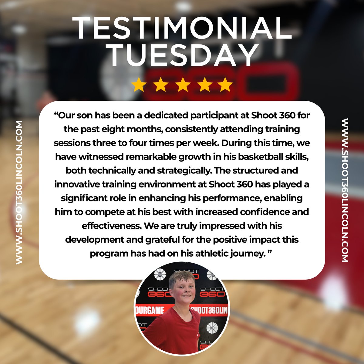 Shoot360Lincoln's tweet image. #TestimonialTuesday 📝
Jameson has consistently been putting in the work and trusting the process — and it’s paying off 💪 We're proud and thankful to be part of his journey. Keep working dude! 🏀🔐‼️
#Shoot360Lincoln #BetterFaster #LevelUp #UnlockYourGame #LincolnHoops