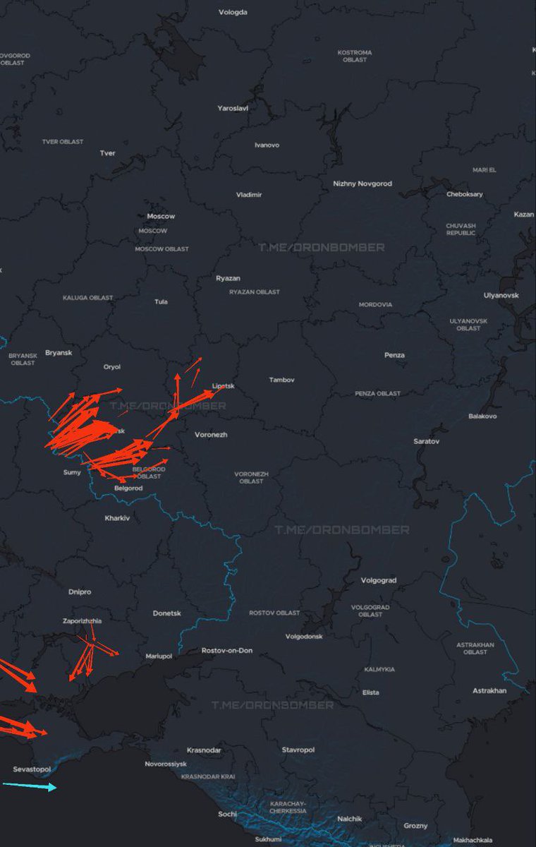 ❗️Large-scale drone attack reported on Russia and temporarily occupied Crimea