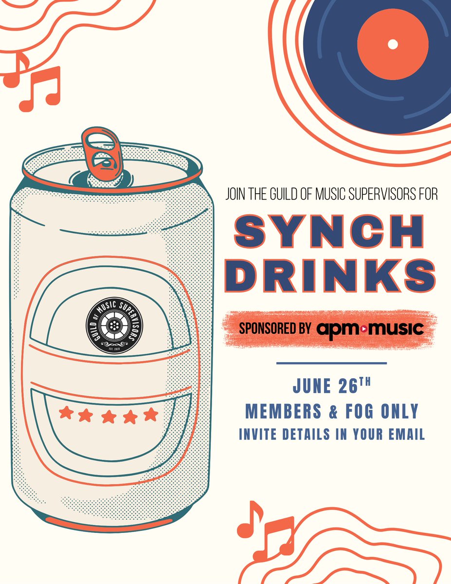 Summer Synch Drinks is here!

We’re so excited to be hosting an exclusive evening for our GMS community with <a href="/APMMusic/">APM Music</a> on June 26th! Invite details in your email!