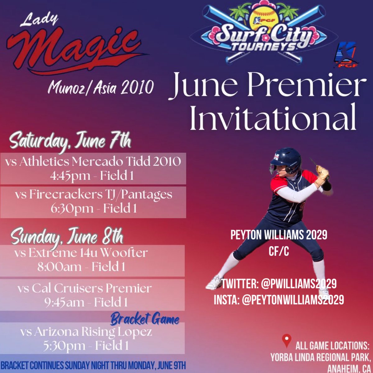 PeytonWilliams2029 (@pwilliams2029) on Twitter photo Excited to get back at it with my squad <a href="/LM_Munoz_Asia/">Lady Magic Munoz- Asia</a> ! <a href="/LineDsoftball/">Line Drive Media</a> <a href="/ExtraInningSB/">EXTRA INNING SOFTBALL</a> <a href="/SBRRetweets/">Softball Recruiting Reposts</a> <a href="/ondecksoftball/">OnDeck Softball 🥎</a> <a href="/On3Recruits/">On3 Recruits</a> <a href="/softballamerica/">Softball America</a> <a href="/fastpitchwatch/">Fastpitch Watch</a> <a href="/los_stuff/">Carlos Arias</a> Excited to get back at it with my squad <a href="/LM_Munoz_Asia/">Lady Magic Munoz- Asia</a> ! <a href="/LineDsoftball/">Line Drive Media</a> <a href="/ExtraInningSB/">EXTRA INNING SOFTBALL</a> <a href="/SBRRetweets/">Softball Recruiting Reposts</a> <a href="/ondecksoftball/">OnDeck Softball 🥎</a> <a href="/On3Recruits/">On3 Recruits</a> <a href="/softballamerica/">Softball America</a> <a href="/fastpitchwatch/">Fastpitch Watch</a> <a href="/los_stuff/">Carlos Arias</a>