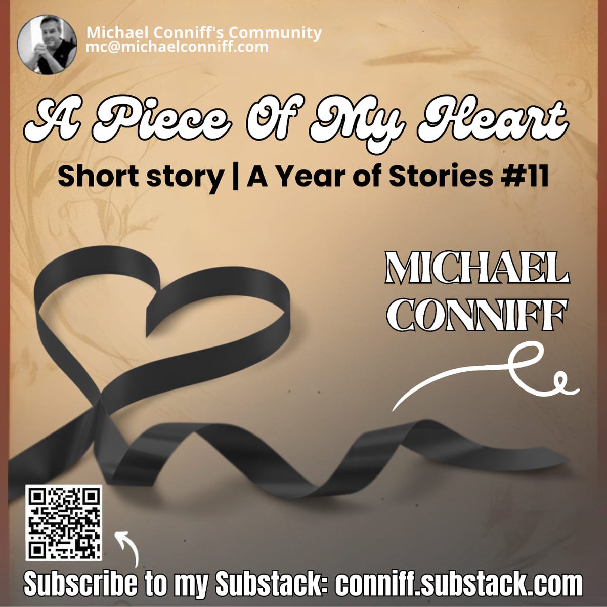 Michaelconniff's tweet image. The Truth Beneath the Passion
Fresh From the Pen: A Piece Of My Heart
In a story where love and vulnerability collide, Michael Conniff captures the subtle unraveling of a woman caught between expectation and emotion.
Substack:conniff.substack.com/p/a-piece-of-m…
#EmotionalStorytelling