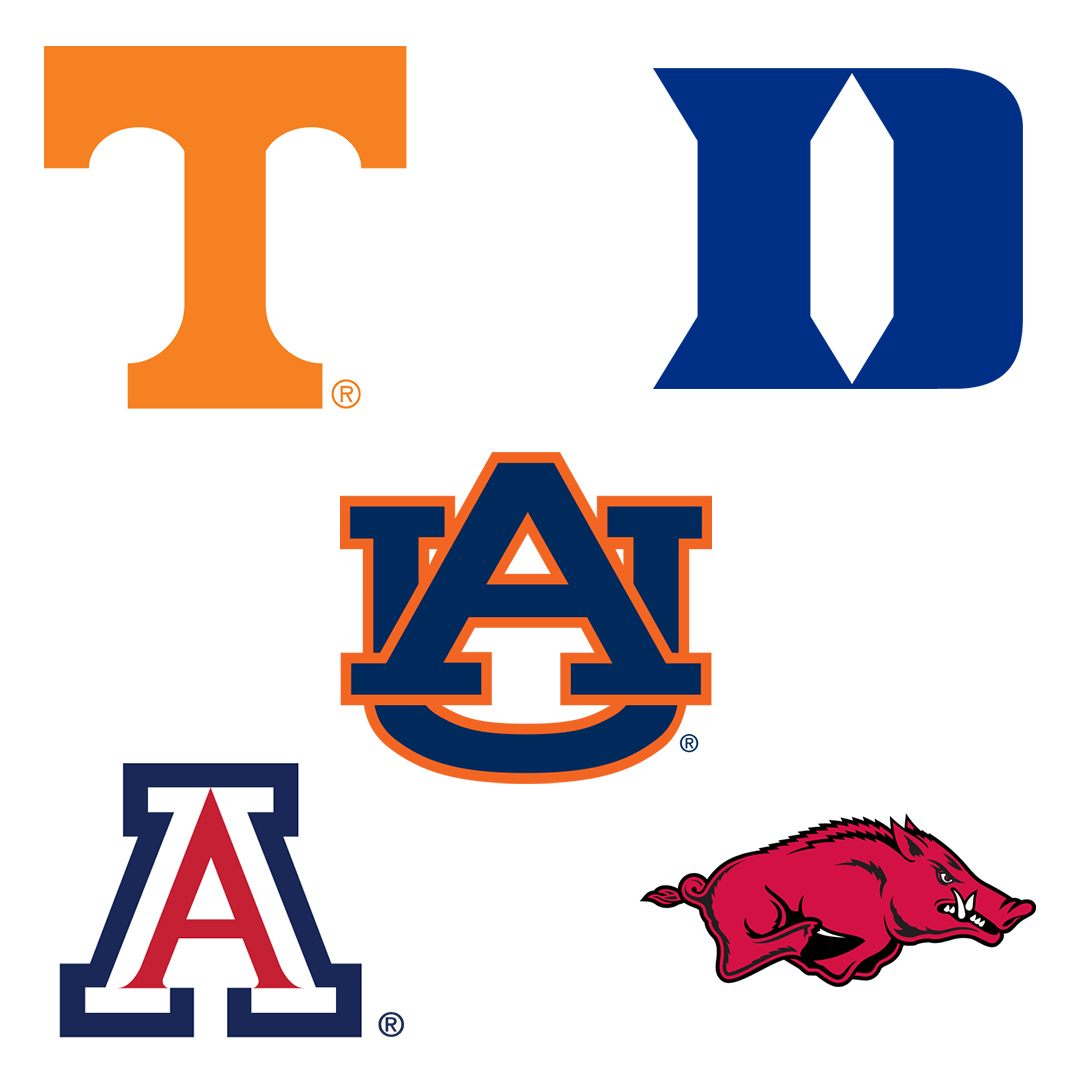 Schools that made the Sweet 16 and a Super Regional 🏀⚾️