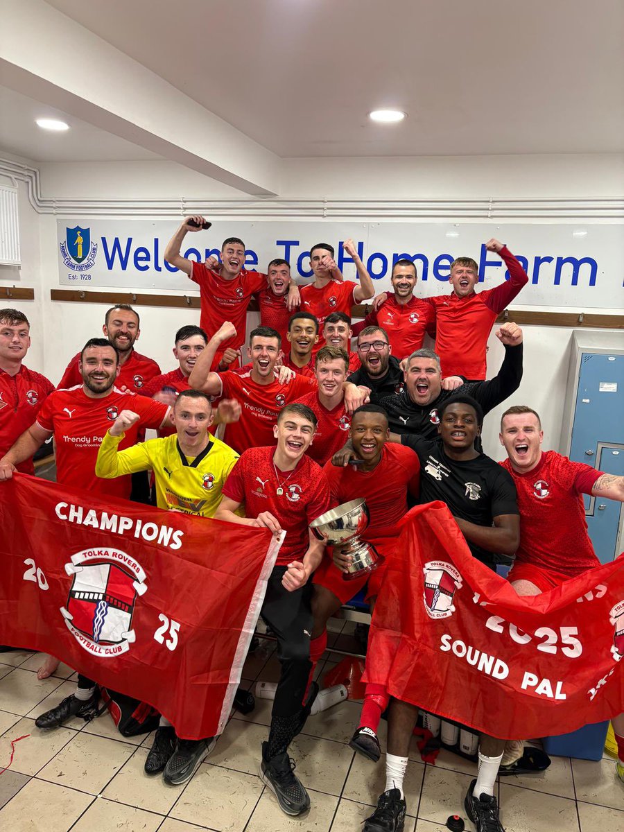 🏆 CHAMPIONS! 🏆

Our Major Saturday side are League Winners after a 2-1 win over Home Farm! 🔴⚪️

Lee Keeley with a brilliant header to equalise, and Daniel McMillan fired in the title-winning goal! 💥

One game to go — away to St. Francis on Saturday. Let’s finish strong! 💪