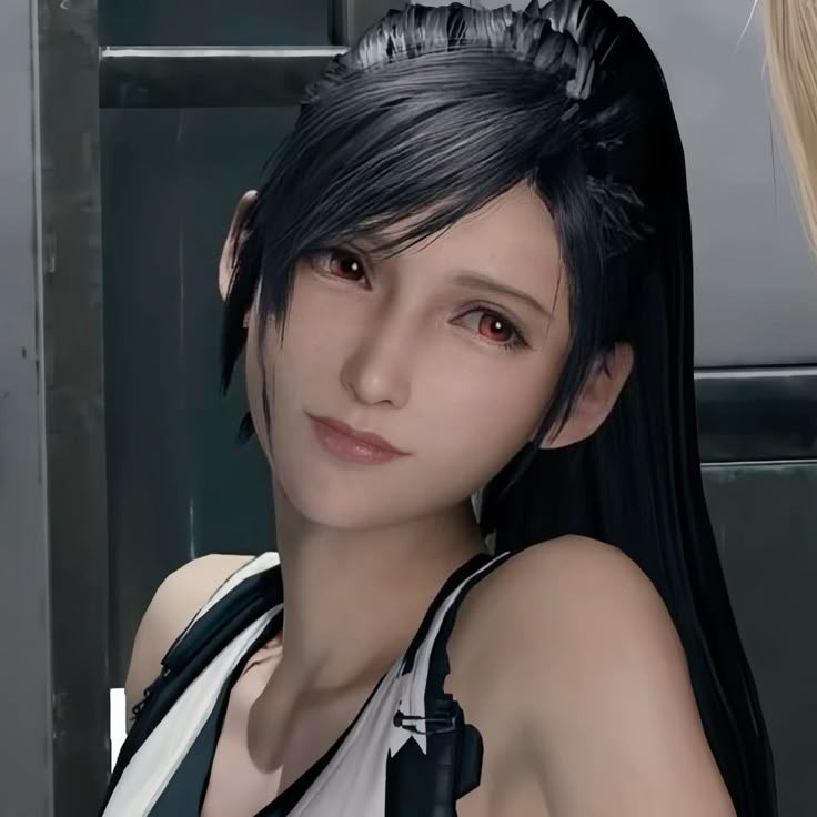 melodymadoka's tweet image. ponytail tifa all day