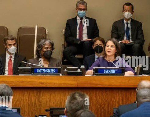 LindaT_G's tweet image. I join those in celebrating Minister @ABaerbockArchiv’s election to be the next President of the United Nations General Assembly. The United Nations needs transformational leaders during this perilous time for the multilateral system. I wish her success in all her efforts.