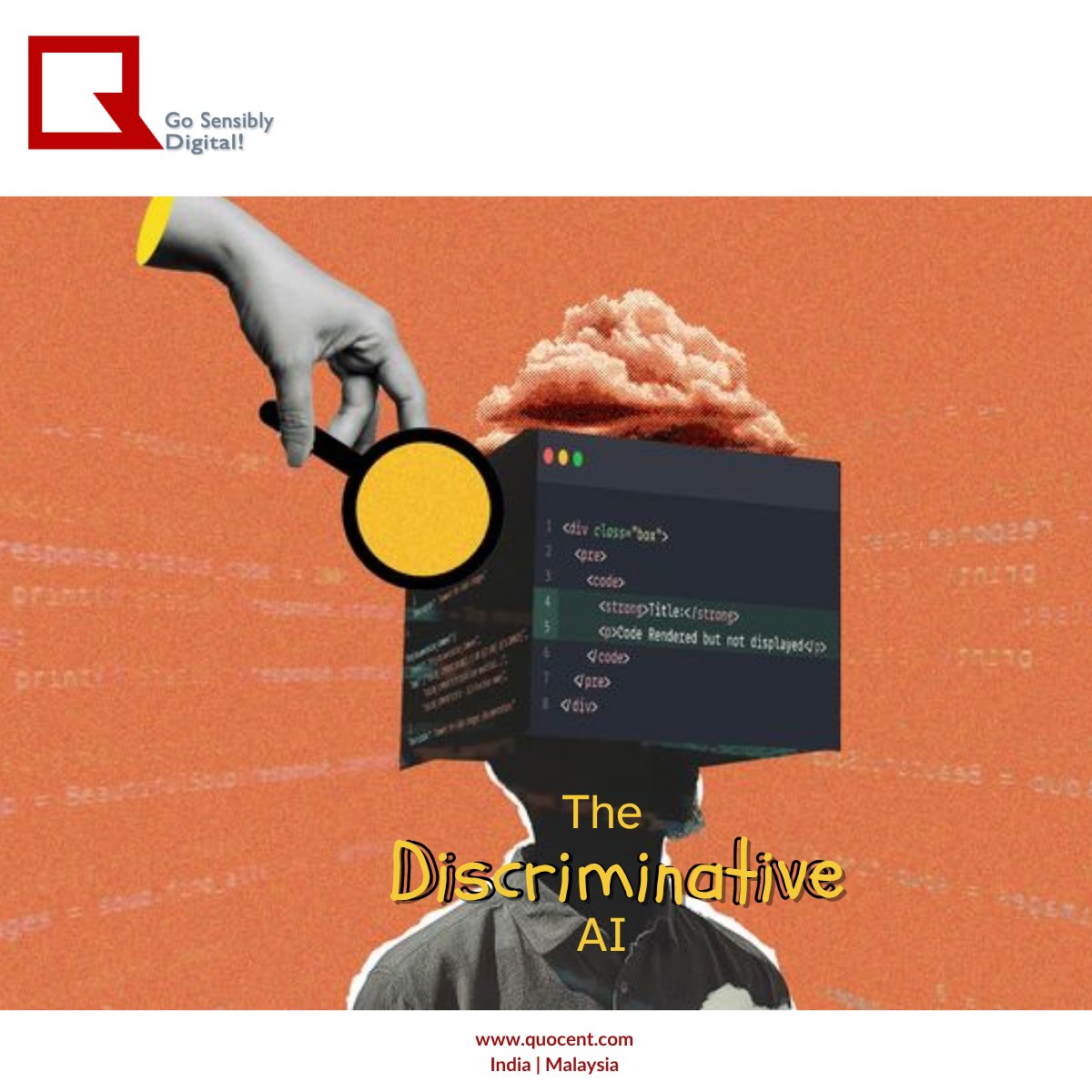 Quocent_tech's tweet photo. In our latest blog, we break down what Discriminative AI actually does, why it's useful, and how to keep it from going full-on robot tyrant.

Read it here before your algorithm makes a discriminating mistake: https://t.co/AHUR1i4jEi https://t.co/t1Sb2kufk0