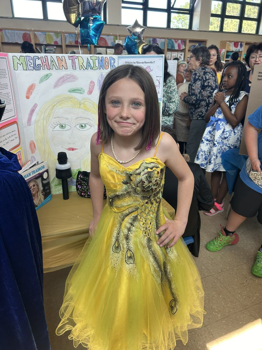 Kate DeLisle (@katesclass1) on Twitter photo Today was Massachusetts biography day and Harper went as Meghan Trainor! I think she absolutely nailed it… What do you think <a href="/Meghan_Trainor/">Meghan Trainor</a> #MeghanTrainor Today was Massachusetts biography day and Harper went as Meghan Trainor! I think she absolutely nailed it… What do you think <a href="/Meghan_Trainor/">Meghan Trainor</a> #MeghanTrainor
