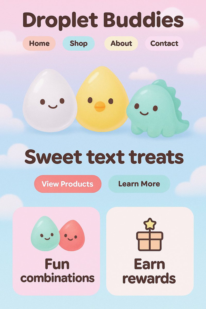 Just whipped up the cutest little website for a children's candy brand using <a href="/lovart_ai/">LovartAI</a>  – and OMG, those pastel raindrop-shaped character candies? 
TOO adorable! 💧💖

<a href="/lovart_ai/">LovartAI</a>  made it so easy to generate these dreamy, kid-friendly pages – total candyland vibes! 🍬🌈

Wanna