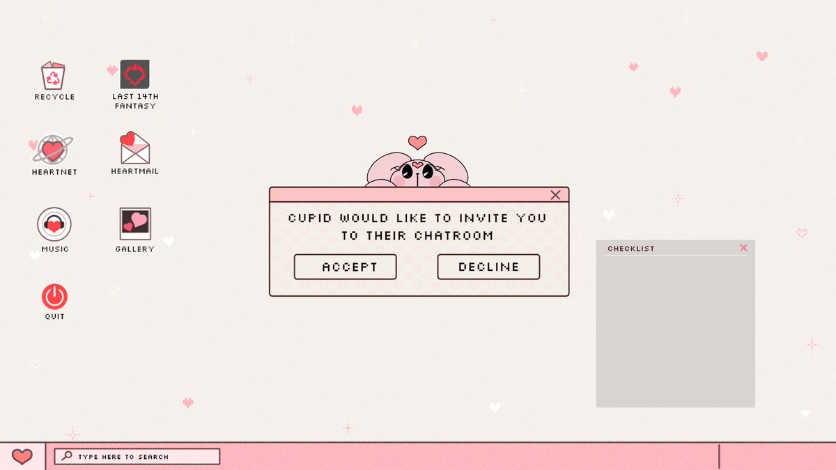 Reasons to back Cupid's Chatroom's Kickstarter, a thread:

💌 Meet a cast of 5 hot and, most importantly, single strangers
💻 A chatsim inspired by Mystic Messenger, but make it 18+ 
🥰 Fun, lovable, and sexy characters catered to you

(1/3)