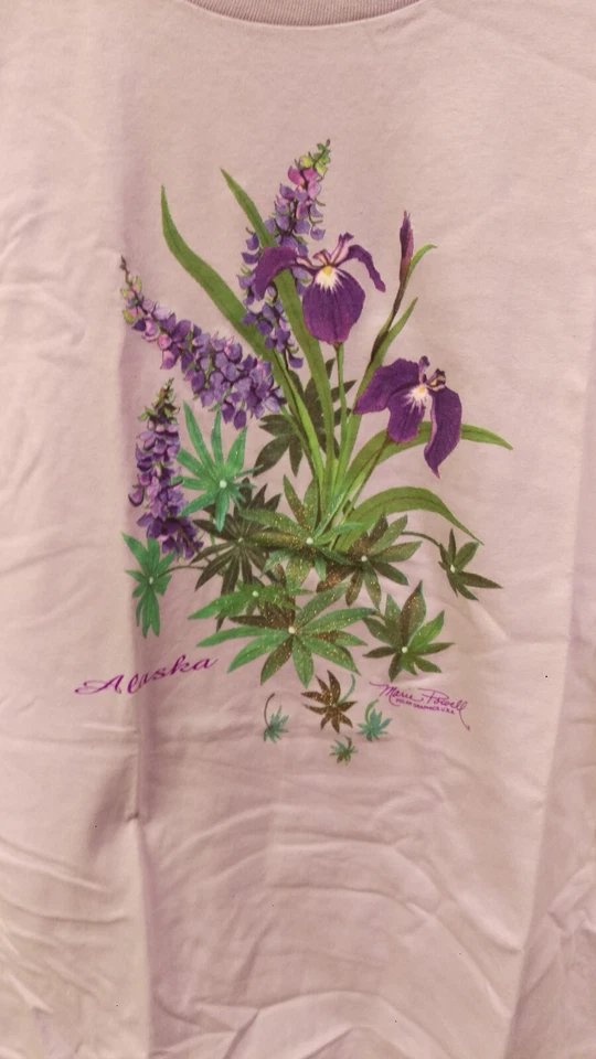 WayUpInAlaska's tweet image. Nice Alaska souvenir Tshirt - XL Alaska Tshirt 100% Cotton Lilac with Iris & Lupine
ebay.com/itm/3351321655…
#ebayseller #itemoftheday #tshirt #Alaska #souvenir #lupines #iris #localpickupavailable #ebaystore #wayupinalaska