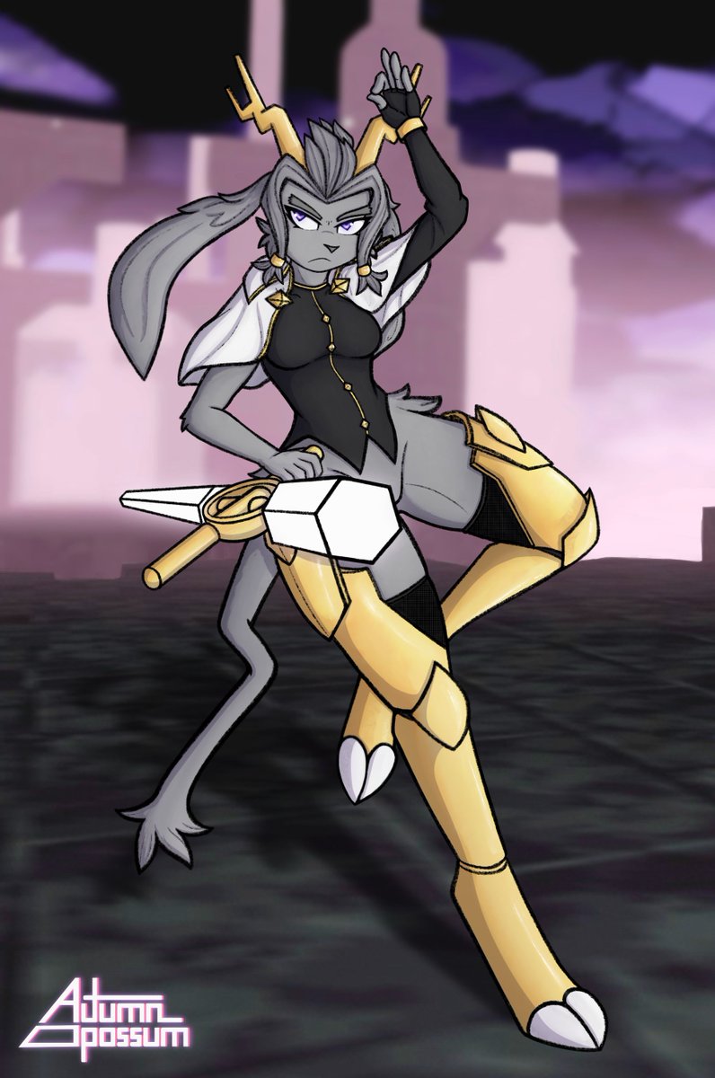 AutumnOpossum's tweet image. This is a project I've been chipping away at for a long time. I've wanted to redraw Sybil since my last time drawing her was when the game first came out, and her design wasn't quite set in stone.
Sybil belongs to @rittzler
#Pseudoregalia #indiegames #furryartwork #Procreate