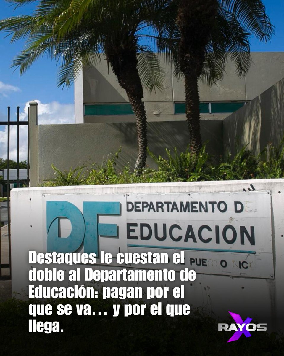 📌 Son 54 los empleados del Dpto. de Educación destacados en otras agencias. Aun así, Educación sigue pagando sus sueldos… y también el de quien ocupa su plaza. ¿Doble gasto por un solo puesto?

#RayosX #TelemundoPR