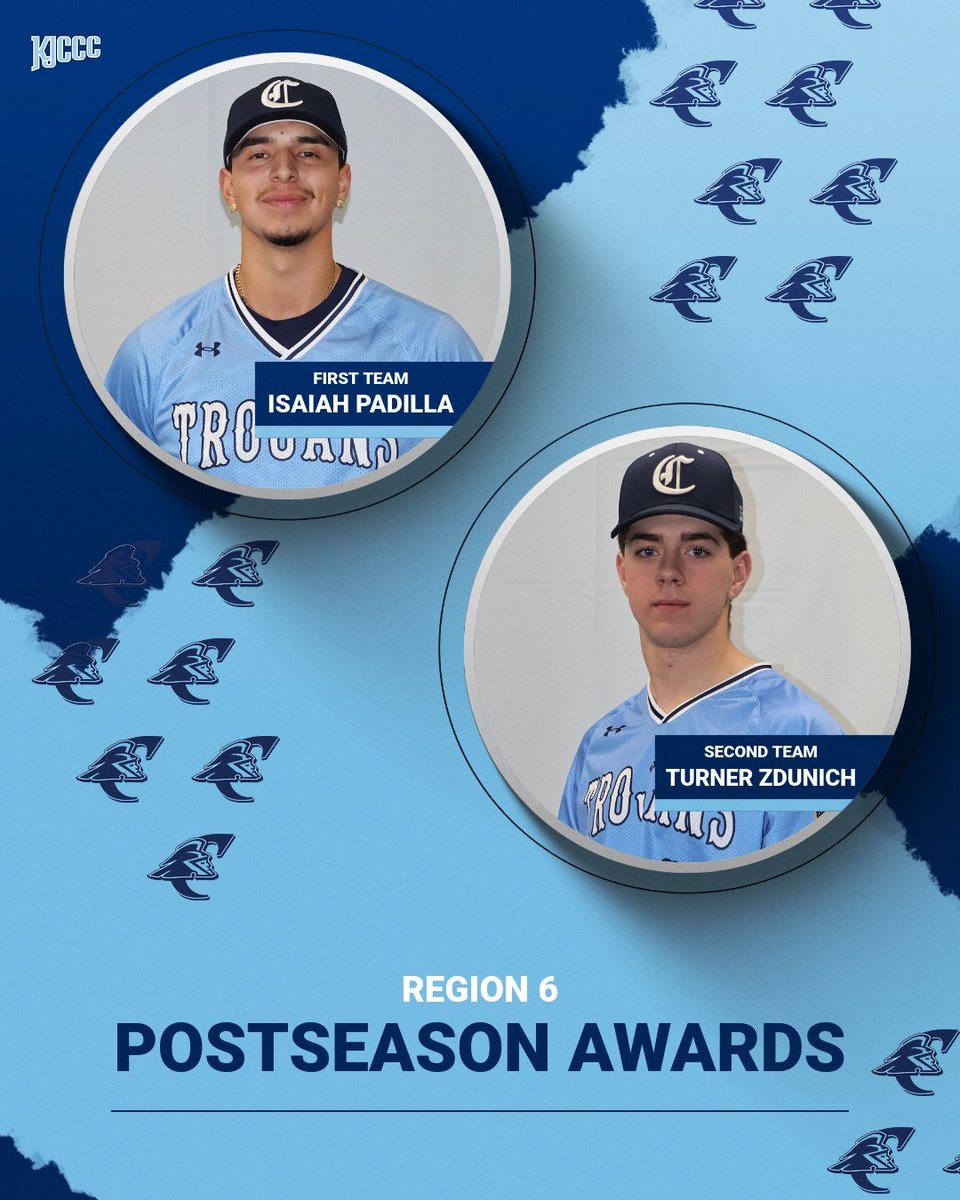 Congratulations to Isaiah Padilla on his Region 6 First Team selection and to Turner Zdunich on earning Region 6 Second Team honors. Well-deserved recognition for both athletes! #GoTrojans #TrojanBaseball

Full Story here...colbytrojans.com/sports/bsb/202…