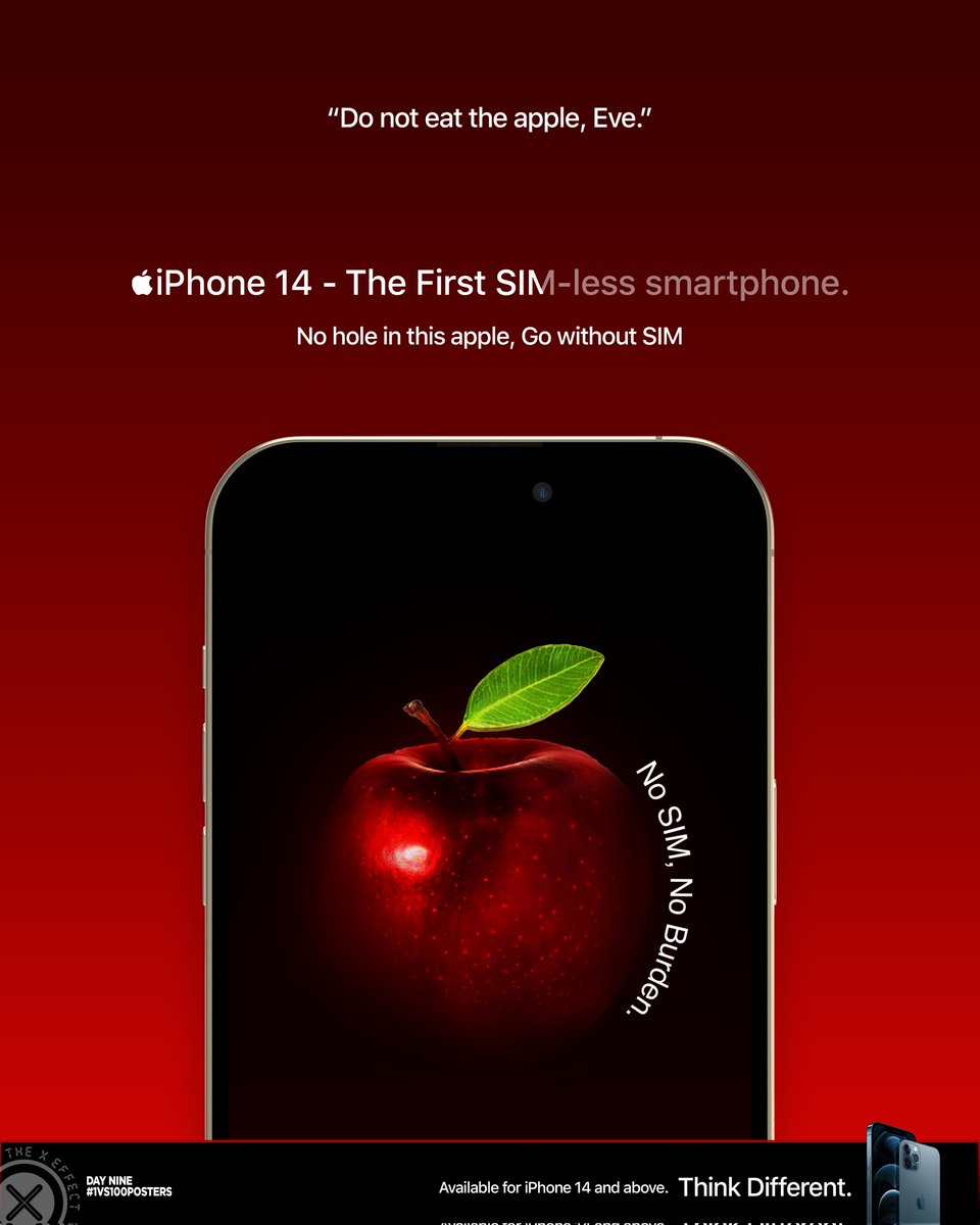 Day 9 - Creative Poster for Apple (V2)