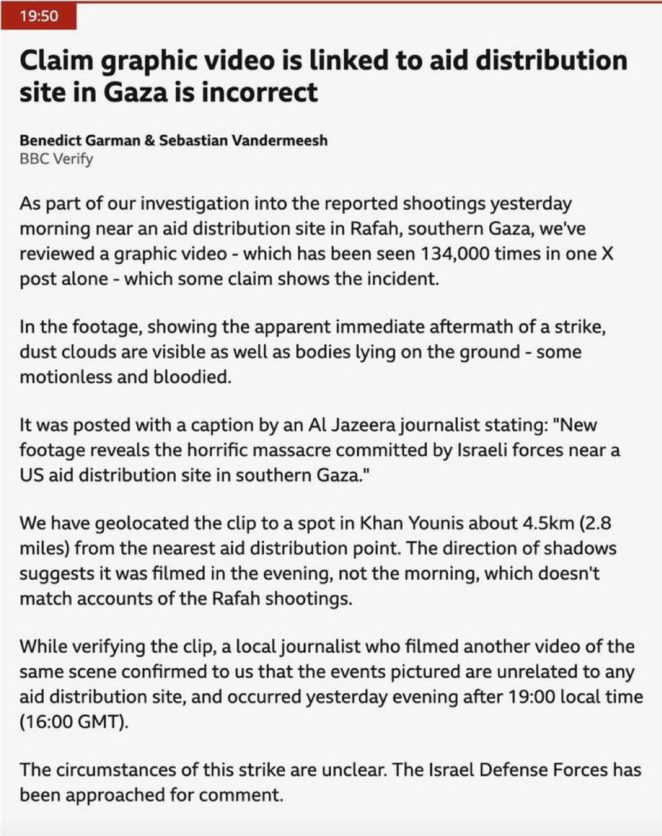 AuraMoner's tweet image. La BCC rectifica, el Washington Post rectifica…, era mentida que IDF hagués matat palestins que anaven a buscar menjar als nous centres de distribució.

Però el mal ja està fet, i 8 jueus han estat cremats. 

 No patiu, però que ni TV3, ni TVE tenen cap intenció de rectificar.