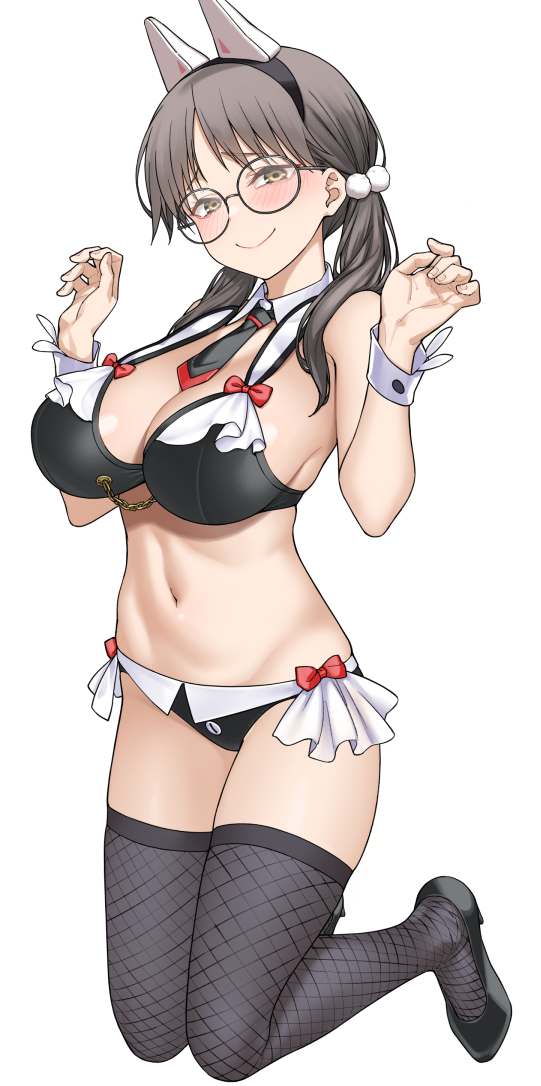 #無言で眼鏡娘をあげる見た人もやる