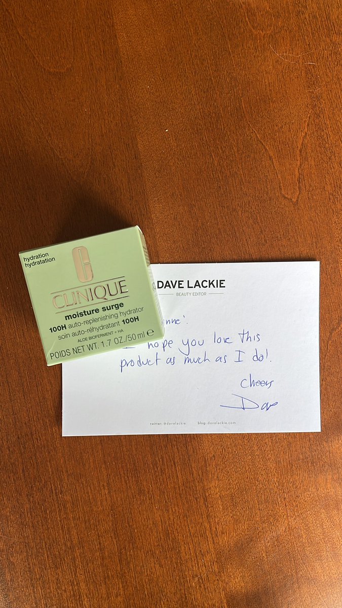 <a href="/davelackie/">dave lackie</a> Thank you so much…Can’t wait to treat my skin! #CliniquesephoraGWPDay