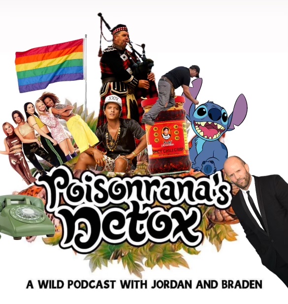 DETOX 6/3/2025: "Shut Up and Dance"

On this podcasts: <a href="/TheBrayD/">Braden Herrington</a> &amp; <a href="/JordanBeatwell/">jordan</a> chat about silly things such as scam phone calls, getting older, songs they can't stand, bagpipes in public, Spice Girls, PRIDE month, Lilo &amp; Stitch, listener questions and so much more! 👷🏼🪂🏳️‍🌈🎹