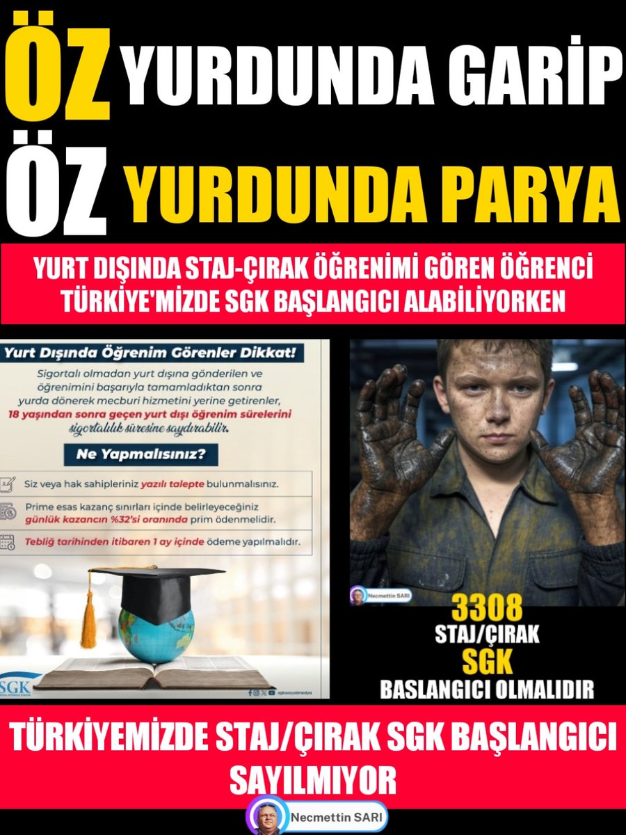 Karahan22527224's tweet photo. @CirakStajFED @RTErdogan @isikhanvedat @KaramikSunay @sebnembursali @zorlu77 @OSMANSAGLAM70 @yasarkirkpinarr @drummugulsen @suleymansoylu @AvOzlemZengin @omerrcelik @resulkurt34 @leylasahinusta @oucuncu @NumanKurtulmus @abdulhamitgul Yasalar vatandaşını mağdur etmek için değil,
Mağduriyetleri gidermek için vardır.
3308 mağduriyetini görün
@RTErdogan
@oztaylan
@sedasaribas09
@avomerozmen
@aydinmsavas
@farukcelikcomtr
@kaankoc75
Adalet İçin
#StajÇıraklıkSigortasıTamOlmalı https://t.co/wQSQCpOl5u