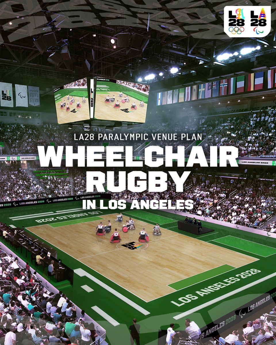 LA28 (@la28) on Twitter photo Fast breaks and fierce competition. 🏉
Wheelchair Rugby will deliver its captivating physicality and intense full contact plays from the USC Sports Center in Los Angeles at the 2028 Paralympic Games.
<a href="/Paralympics/">Paralympic Games</a> | <a href="/ww_rugby/">World Wheelchair Rugby</a> Fast breaks and fierce competition. 🏉
Wheelchair Rugby will deliver its captivating physicality and intense full contact plays from the USC Sports Center in Los Angeles at the 2028 Paralympic Games.
<a href="/Paralympics/">Paralympic Games</a> | <a href="/ww_rugby/">World Wheelchair Rugby</a>