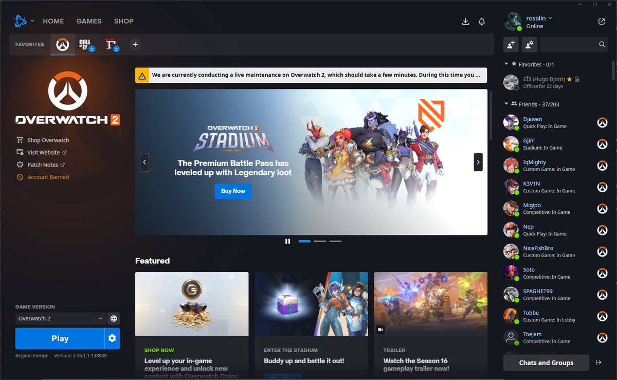 rosalinhoo's tweet image. I&apos;ve gotten perma banned for literally no reason. I was playing quick play and some gold players were accusing me of cheating, which led to me getting mass reported and now I got banned. I&apos;ve been top 500 all roles every single season. #Overwatch