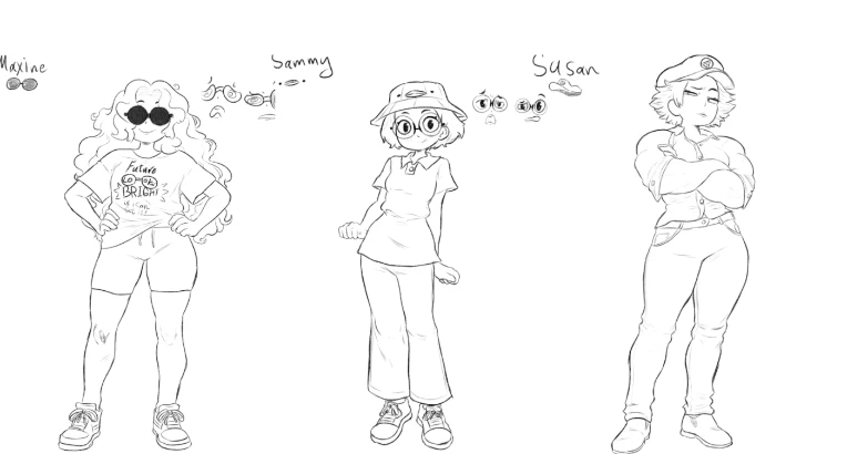 Working with someone to make an NSFW dating sim of sorts, and im the only artist so pray for me 😭

WHILE IM AT IT, heres a sneak peak on sum of the character designs im working on :D

(there will be A LOT more, but i dont want to reveal all of them until i render some :3)