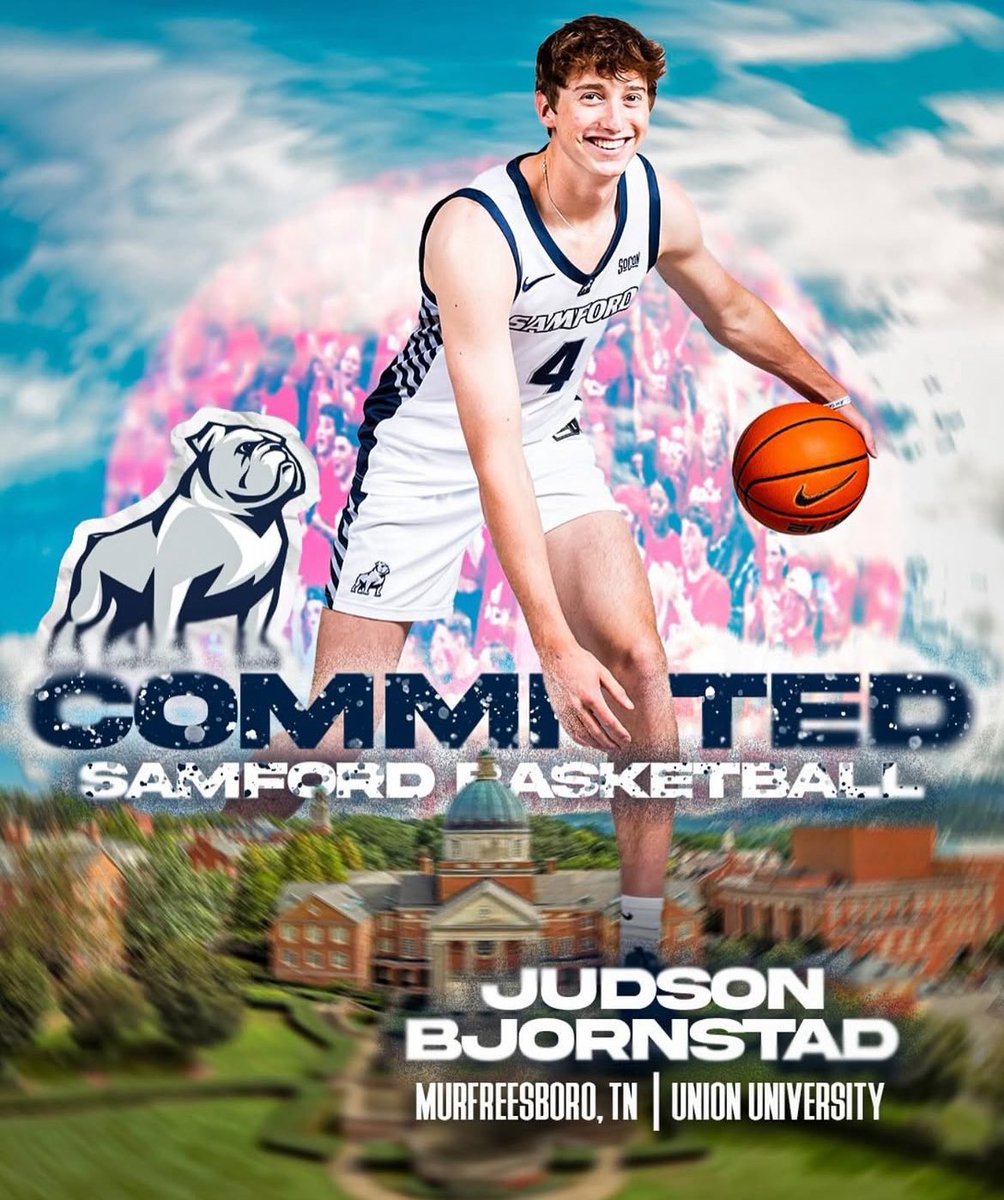 Sidelines - Samford (@ssn_samford) on Twitter photo Happy 20th Birthday to one of the newest Bulldogs, Judson Bjornstad (<a href="/judsonbjorn/">Judson Bjornstad</a>)! <a href="/SamfordMBB/">Samford Men's Basketball</a> #AllforSAMford
Judson will be a sophomore this upcoming season. Bjornstad averaged 9pts and 5reb and was named the GSC freshman of the year at D2 Union! Happy 20th Birthday to one of the newest Bulldogs, Judson Bjornstad (<a href="/judsonbjorn/">Judson Bjornstad</a>)! <a href="/SamfordMBB/">Samford Men's Basketball</a> #AllforSAMford
Judson will be a sophomore this upcoming season. Bjornstad averaged 9pts and 5reb and was named the GSC freshman of the year at D2 Union!
