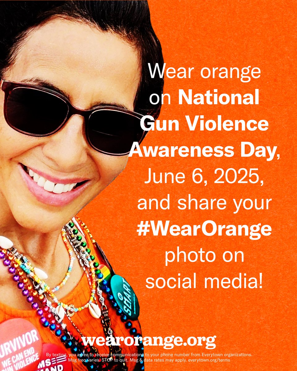 Baltimore MONSE - Neighborhood Safety & Engagement (@baltimoremonse) on Twitter photo Join #TeamMONSE in wearing orange this Friday, June 6, 2025, for National Gun Violence Awareness Day.
Let’s stand together to raise awareness and honor those whose lives have been impacted by gun violence. Join #TeamMONSE in wearing orange this Friday, June 6, 2025, for National Gun Violence Awareness Day.
Let’s stand together to raise awareness and honor those whose lives have been impacted by gun violence.