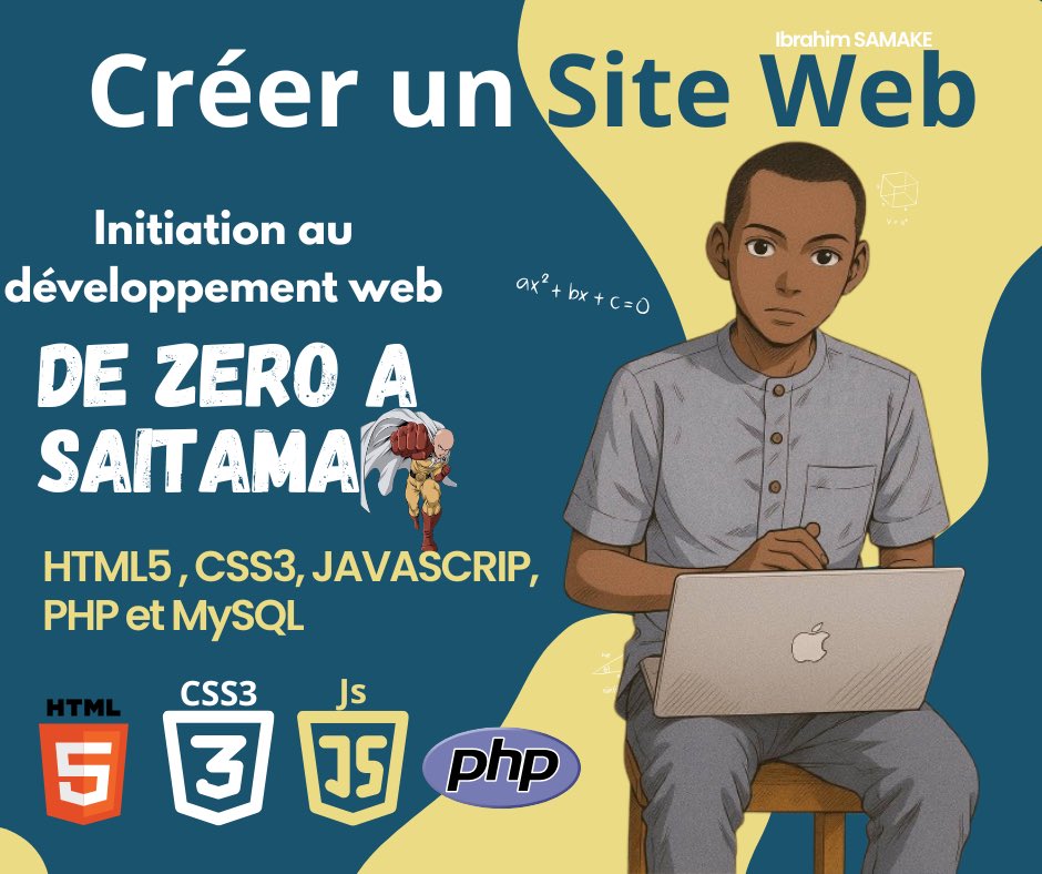 flex94i's tweet image. 📘 Mon eBook « De zéro à Saitama » est enfin dispo !
Apprends HTML5, CSS3, JavaScript, PHP & MySQL — avec un bonus IA pour booster ta productivité.
🔥 -80% pour une durée limitée !
📥 Télécharge-le ici : bit.ly/zero-a-saitama
#DéveloppementWeb #Ebook #ApprendreLeCode #HTML