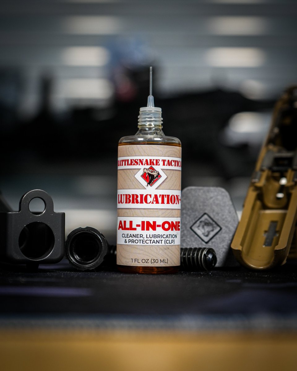 AmmunitionDepot's tweet image. The next best All-In-One CLP just hit the market, be sure to get Rattlesnake Tactical Lubrication+ exclusively from ammunitiondepot.com right now!
#gunoil #lubricant #lube #gunlube #gunbutter #slipperywhenwet #rtac #amdep #ammunitiondepot #rattlesnake #rattlesnaketactical