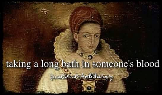 Taking a long bath in someone's blood...priceless 🤣🩸🩸