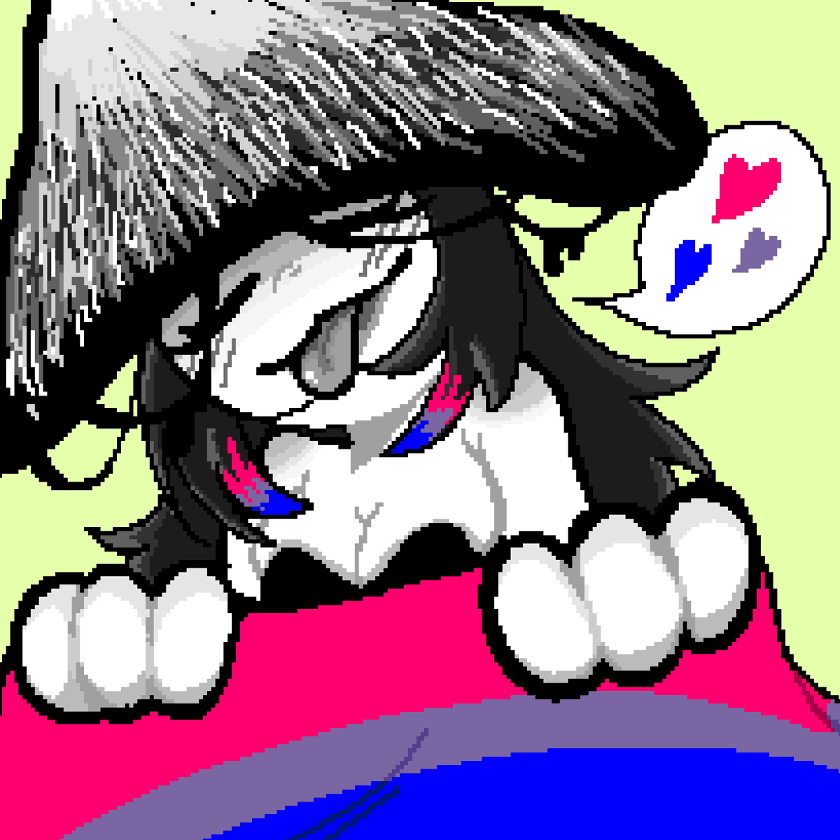 Português: 
Feliz mês do orgulho LGBTQIA+ 🩷💜💙

English:
Happy LGBTQIA+Pride Month 🩷💜💙