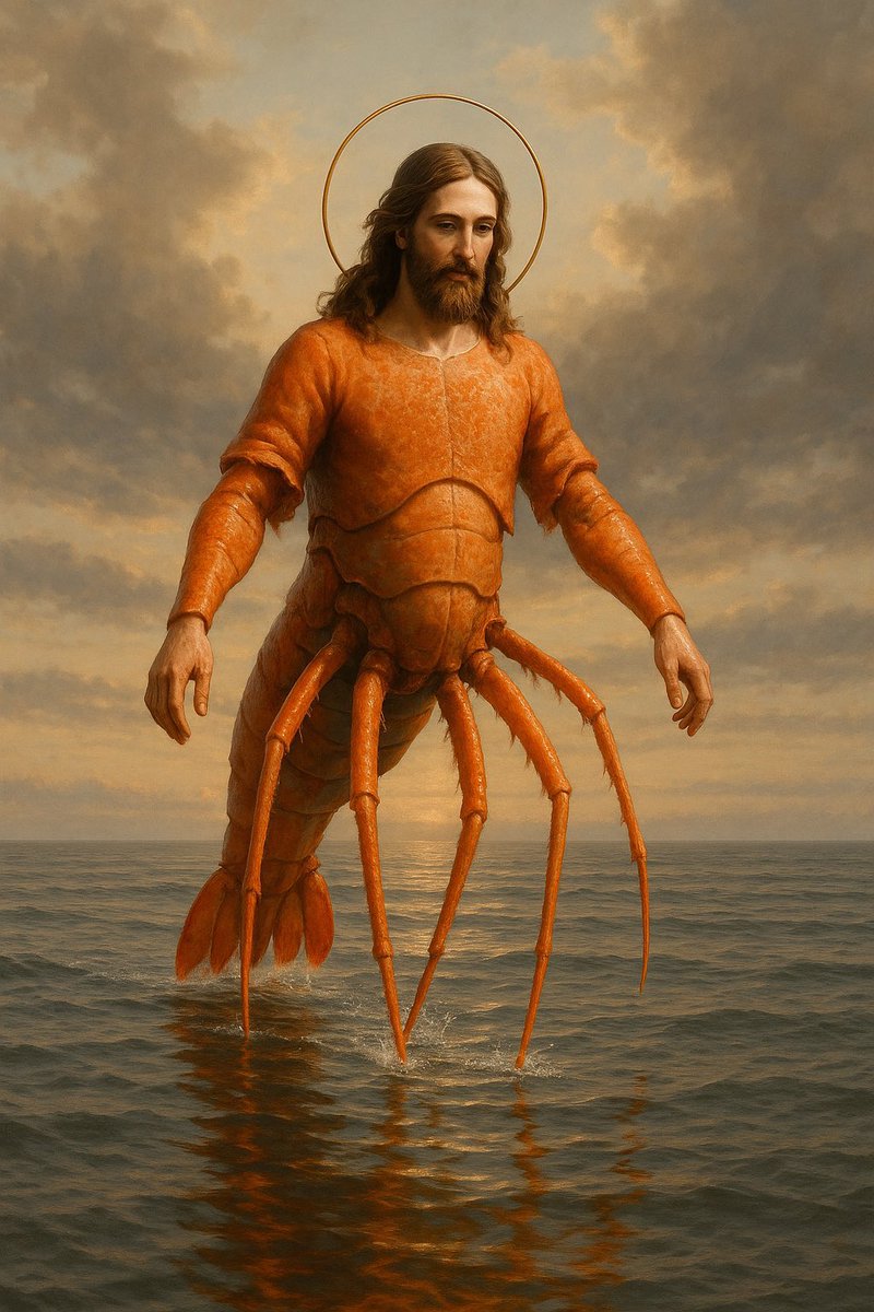 you found the shrimp jesus

ape the coin or get 5 years of bad luck
