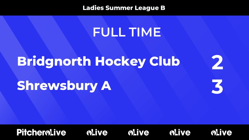 FULL TIME: Bridgnorth Hockey Club 2 - 3 Shrewsbury A
#BRISHR #Pitchero
pitchero.com/clubs/bridgnor…