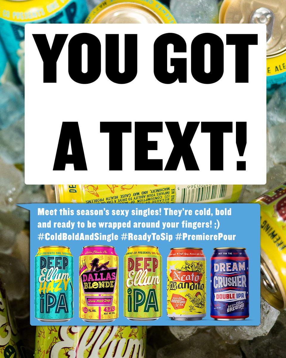 You got a text! Make sure to get "coupled" up with some beers tonight 😉 

#CraftBeer #LoveIslandUSA #WatchParty #BeerLovers #LoveRunsDeep