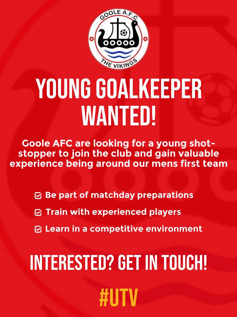 Message me if interested. Must be 16 or over <a href="/GooleAFC/">Goole AFC</a>