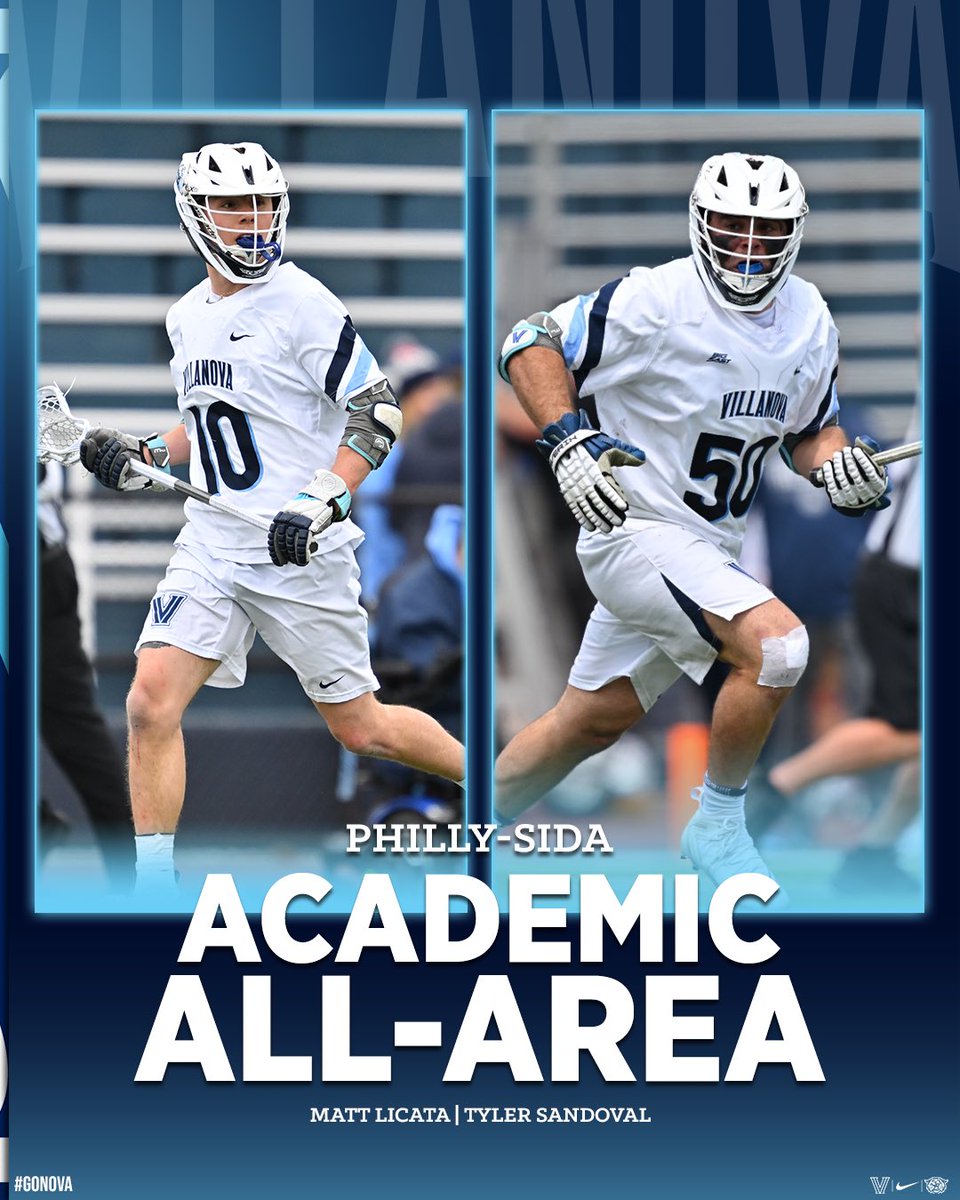 Villanova Men's Lax (@novalacrosse) on Twitter photo #SmartyCats strike again ✌️ Congrats to <a href="/MattLicata2/">Matt Licata</a> & <a href="/Tyler__Sandoval/">Tyler Sandoval</a> on being named to the Philly-SIDA Academic All-Area Team! #SmartyCats strike again ✌️ Congrats to <a href="/MattLicata2/">Matt Licata</a> & <a href="/Tyler__Sandoval/">Tyler Sandoval</a> on being named to the Philly-SIDA Academic All-Area Team!